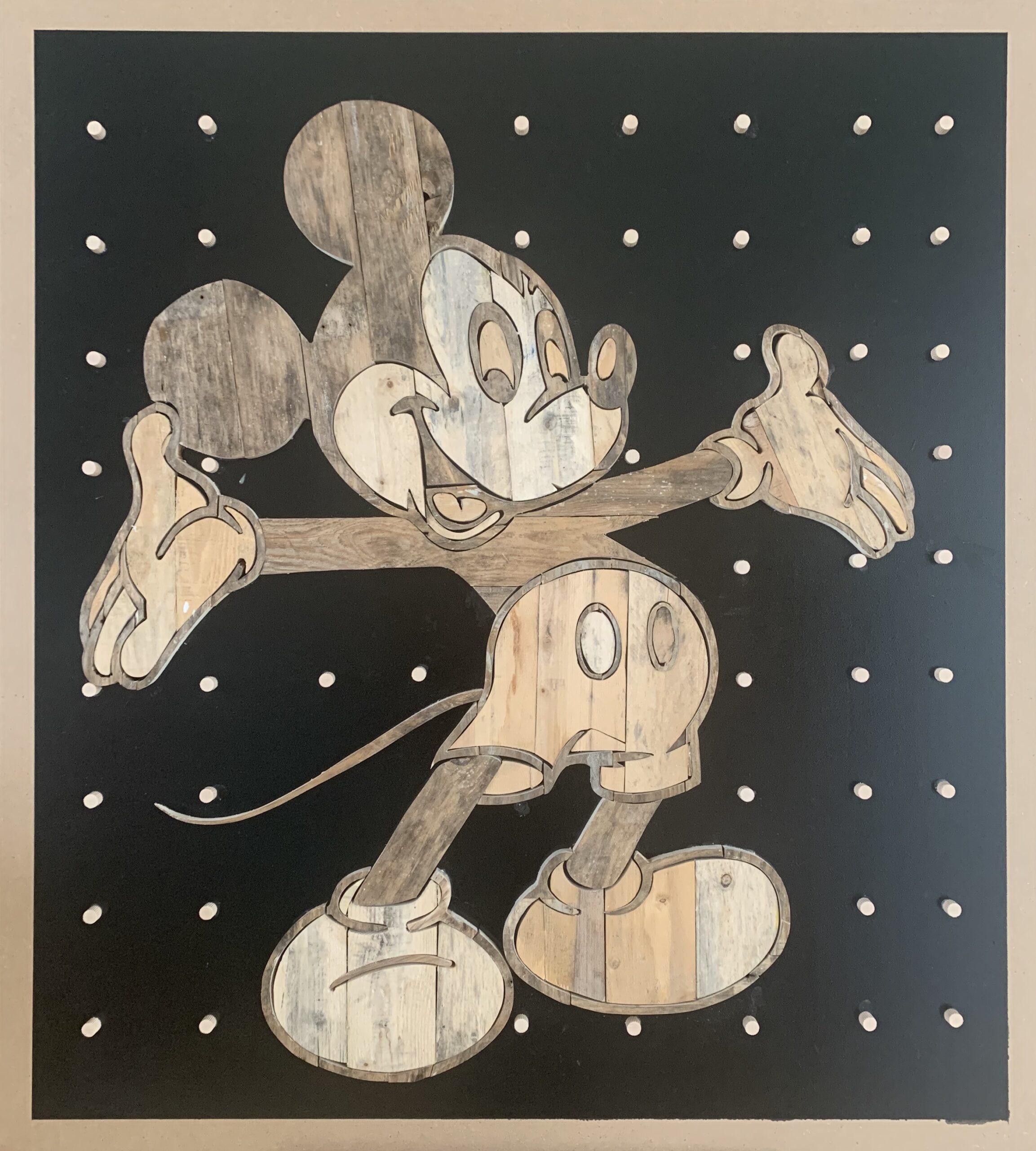 Mickey Mouse - 110 x 122 cm. TE KOOP - € 3.000,-